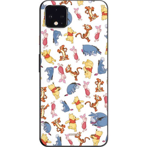Disney Winnie the Pooh Character Pattern Google Pixel 4 XL Skin