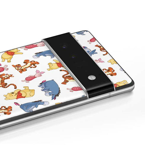 Disney Winnie the Pooh Character Pattern Google Pixel 6 Skin