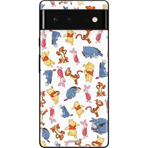 Disney Winnie the Pooh Character Pattern Google Pixel 6 Skin