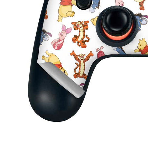 Disney Winnie the Pooh Character Pattern Google Stadia Controller Skin