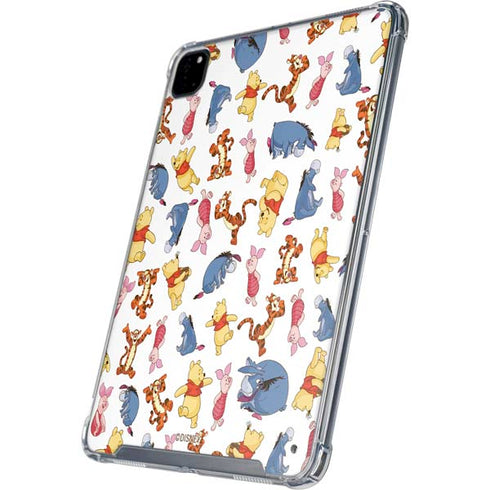 Disney Winnie the Pooh Character Pattern iPad Pro 12.9in (2020) Clear Case