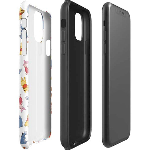 Disney Winnie the Pooh Character Pattern iPhone 11 Pro Max Impact Case