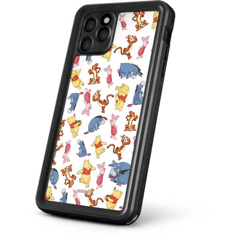Disney Winnie the Pooh Character Pattern iPhone 11 Pro Waterproof Case
