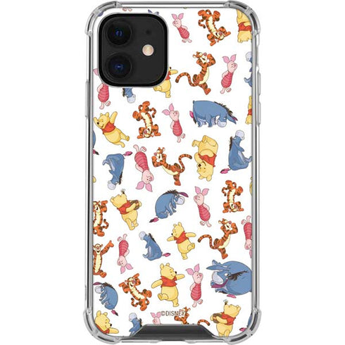 Disney Winnie the Pooh Character Pattern iPhone 12 Mini Clear Case
