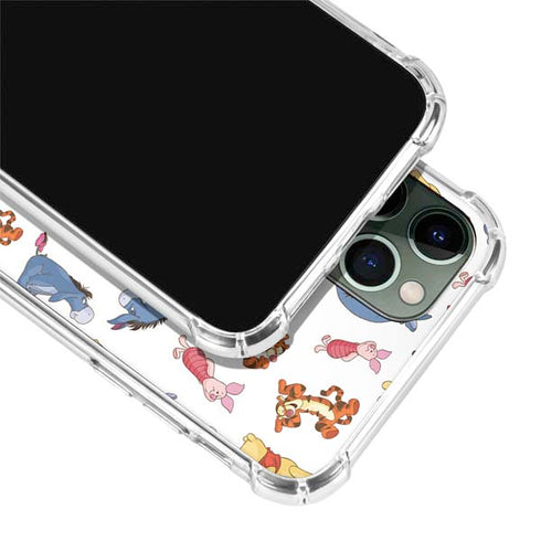 Disney Winnie the Pooh Character Pattern iPhone 12 Pro Clear Case