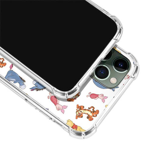 Disney Winnie the Pooh Character Pattern iPhone 12 Pro Max Clear Case