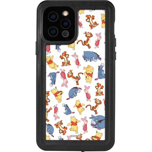 Disney Winnie the Pooh Character Pattern iPhone 12 Pro Waterproof Case