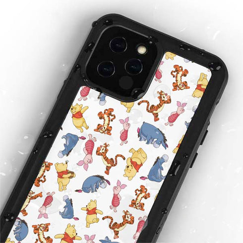 Disney Winnie the Pooh Character Pattern iPhone 12 Pro Waterproof Case