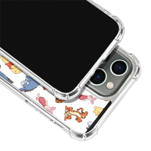 Disney Winnie the Pooh Character Pattern iPhone 13 Pro Clear Case