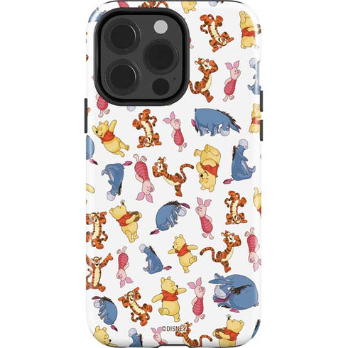 Disney Winnie the Pooh Character Pattern iPhone 13 Pro Impact Case