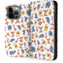 Disney Winnie the Pooh Character Pattern iPhone 14 Pro Max Folio Case