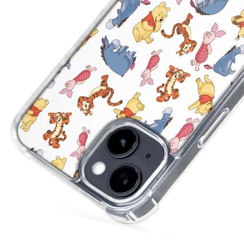Disney Winnie the Pooh Character Pattern iPhone 15 Plus MagSafe Case
