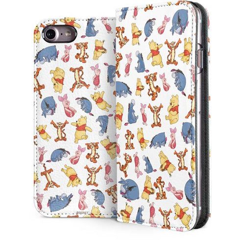 Disney Winnie the Pooh Character Pattern iPhone 7 Folio Case