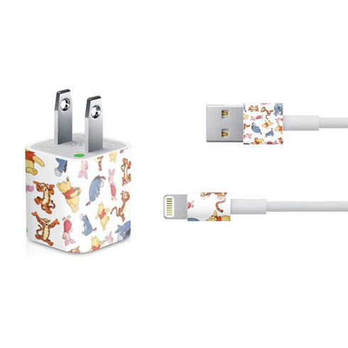 Disney Winnie the Pooh Character Pattern iPhone Charger (5W USB) Skin