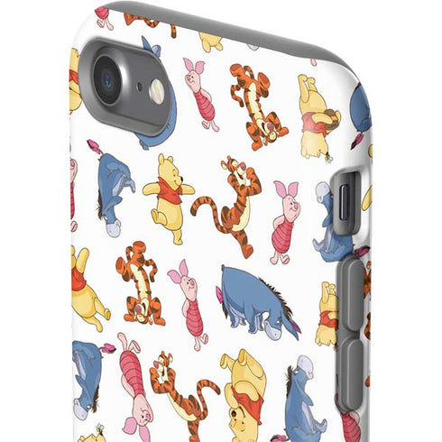 Disney Winnie the Pooh Character Pattern iPhone SE (2nd & 3rd Gen) Pro Case