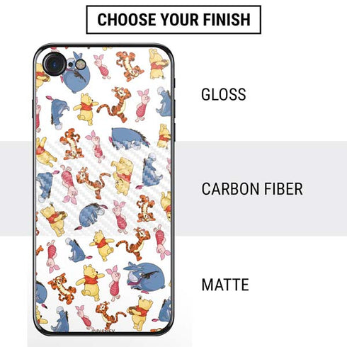 Disney Winnie the Pooh Character Pattern iPhone SE (2nd & 3rd Gen) Skin