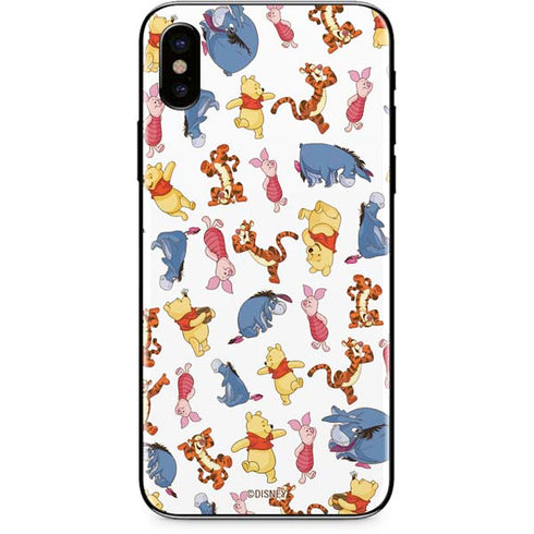 Disney Winnie the Pooh Character Pattern iPhone XS Skin