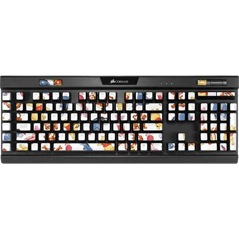 Disney Winnie the Pooh Character Pattern K95 RGB PLATINUM Mechanical Gaming Keyboard Skin