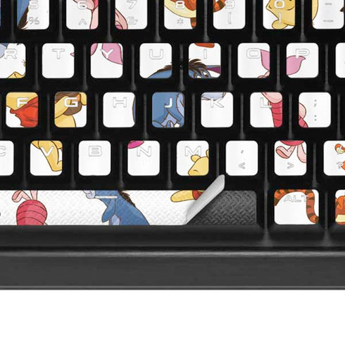 Disney Winnie the Pooh Character Pattern K95 RGB PLATINUM Mechanical Gaming Keyboard Skin