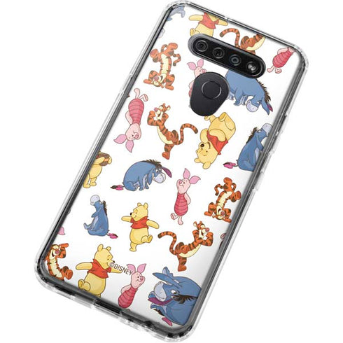 Disney Winnie the Pooh Character Pattern LG K51/Q51 Clear Case