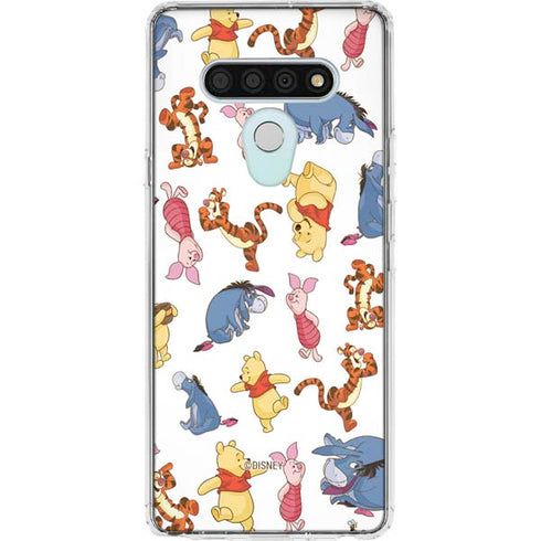 Disney Winnie the Pooh Character Pattern LG Stylo 6 Clear Case