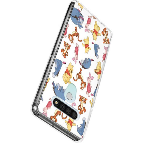 Disney Winnie the Pooh Character Pattern LG Stylo 6 Clear Case