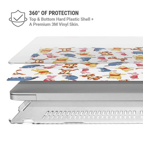 Disney Winnie the Pooh Character Pattern MacBook Pro 16in (2019-20) Case plus Skin