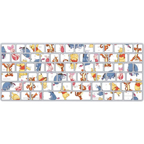Disney Winnie the Pooh Character Pattern Magic Keyboard Skin