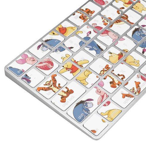 Disney Winnie the Pooh Character Pattern Magic Keyboard Skin