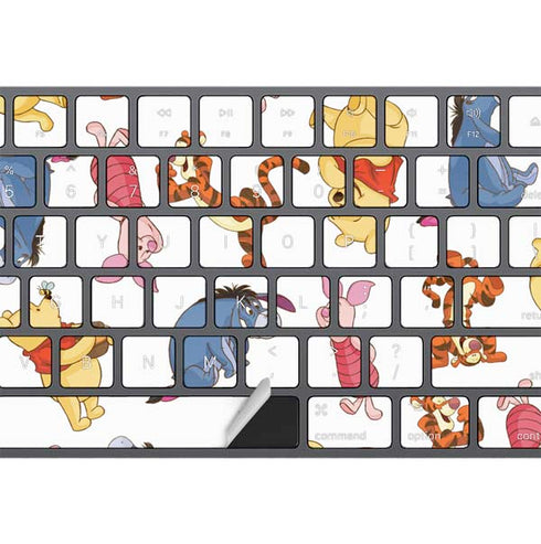 Disney Winnie the Pooh Character Pattern Magic Keyboard with Numeric Keypad Skin