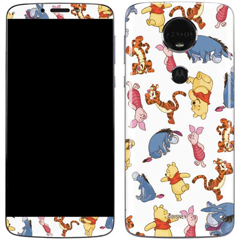 Disney Winnie the Pooh Character Pattern Moto E5 Plus Skin