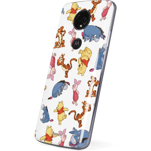 Disney Winnie the Pooh Character Pattern Moto E5 Plus Skin