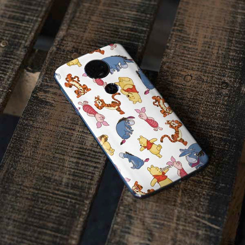 Disney Winnie the Pooh Character Pattern Moto E5 Plus Skin