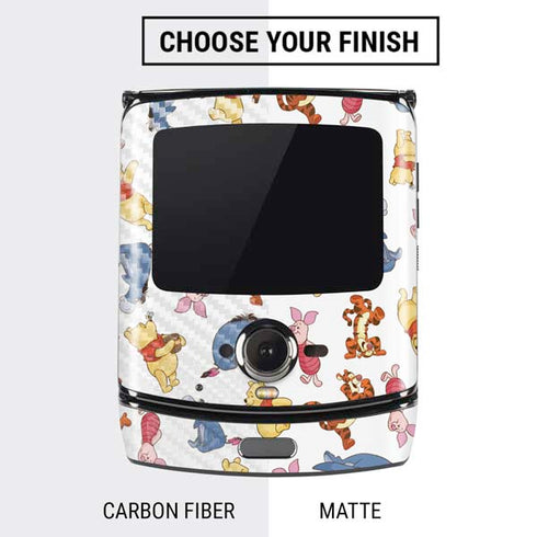Disney Winnie the Pooh Character Pattern Motorola RAZR Skin