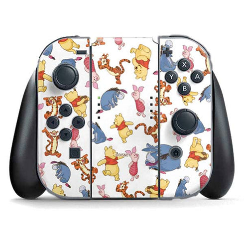 Disney Winnie the Pooh Character Pattern Nintendo Switch (2017-2021) Joy-Con Controller Skin