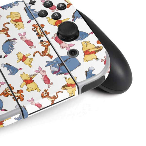 Disney Winnie the Pooh Character Pattern Nintendo Switch OLED (2021) Skin