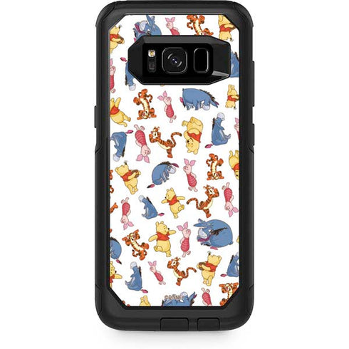 Disney Winnie the Pooh Character Pattern Otterbox Commuter Galaxy Skin