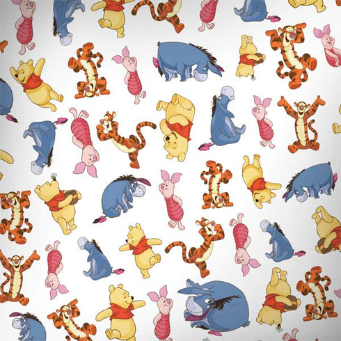 Disney Winnie the Pooh Character Pattern PlayStation 4 Gold Wireless Headset Skin