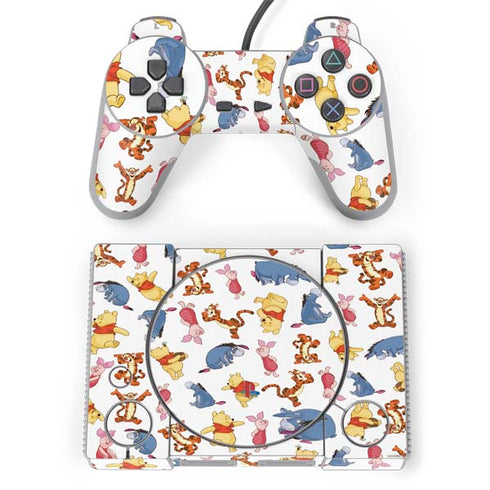 Disney Winnie the Pooh Character Pattern PlayStation Classic Bundle Skin