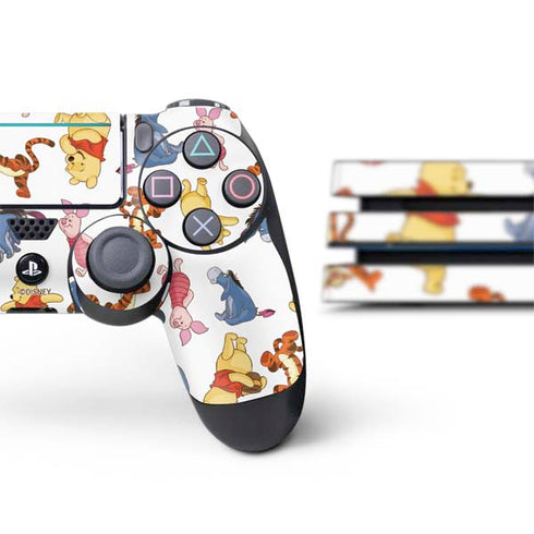 Disney Winnie the Pooh Character Pattern PS4 Pro Bundle Skin