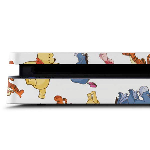 Disney Winnie the Pooh Character Pattern PS4 Slim Skin