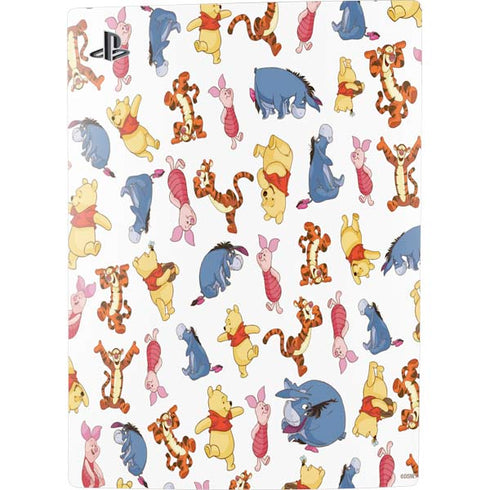 Disney Winnie the Pooh Character Pattern PS5 Console Skin