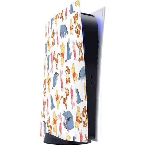 Disney Winnie the Pooh Character Pattern PS5 Digital Edition Console Skin