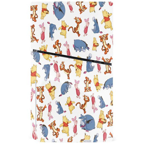 Disney Winnie the Pooh Character Pattern PS5 Slim Disk Bundle Skin