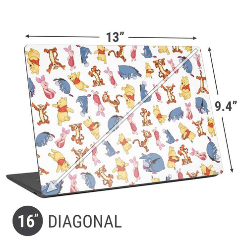 Disney Winnie the Pooh Character Pattern Universal Laptop 16in (13 x 9.4in) Skin