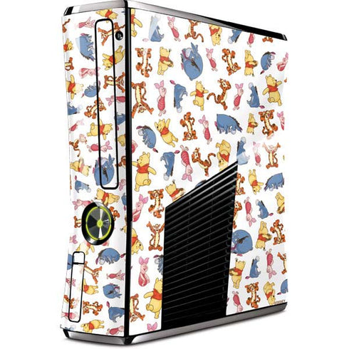 Disney Winnie the Pooh Character Pattern Xbox 360 Slim (2010) Skin