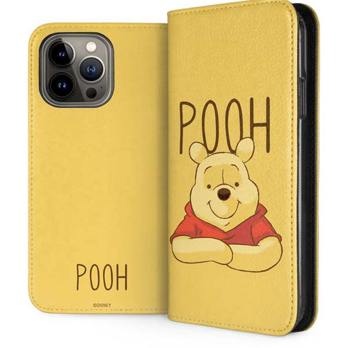 Disney Winnie the Pooh Portrait iPhone 14 Pro Max Folio Case