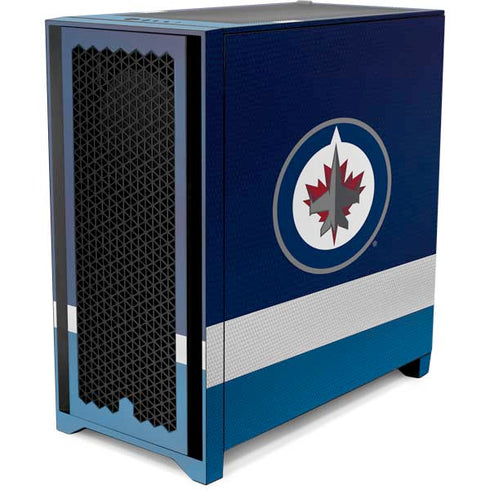 NHL Winnipeg Jets Alternate Jersey Corsair 4000D Tempered Glass Mid-Tower ATX Case Skin