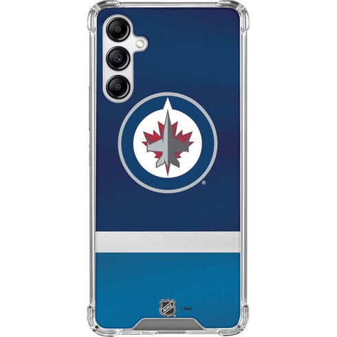 NHL Winnipeg Jets Alternate Jersey Galaxy A14 5G Clear Case