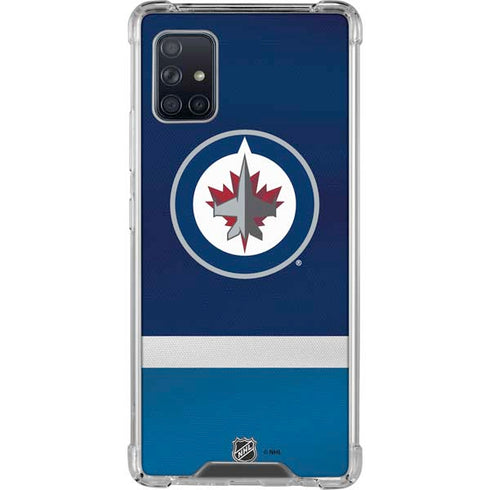 NHL Winnipeg Jets Alternate Jersey Galaxy A51 5G Clear Case